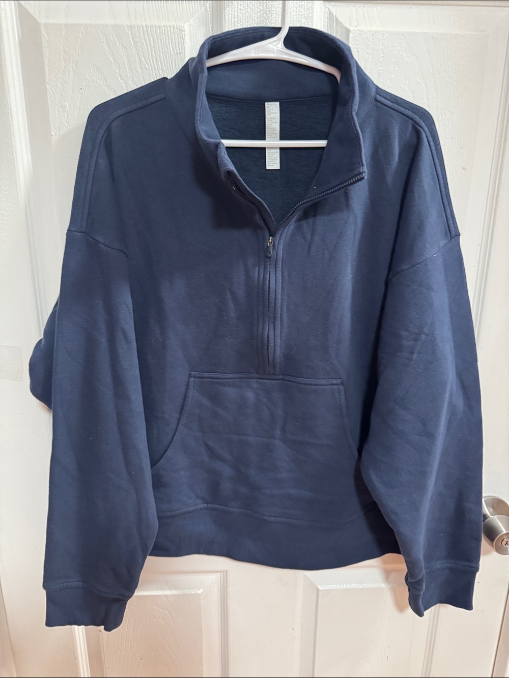 Zella Navy Half-Zip Pullover Sweatshirt XL Men’s /Unisex fit NWOT